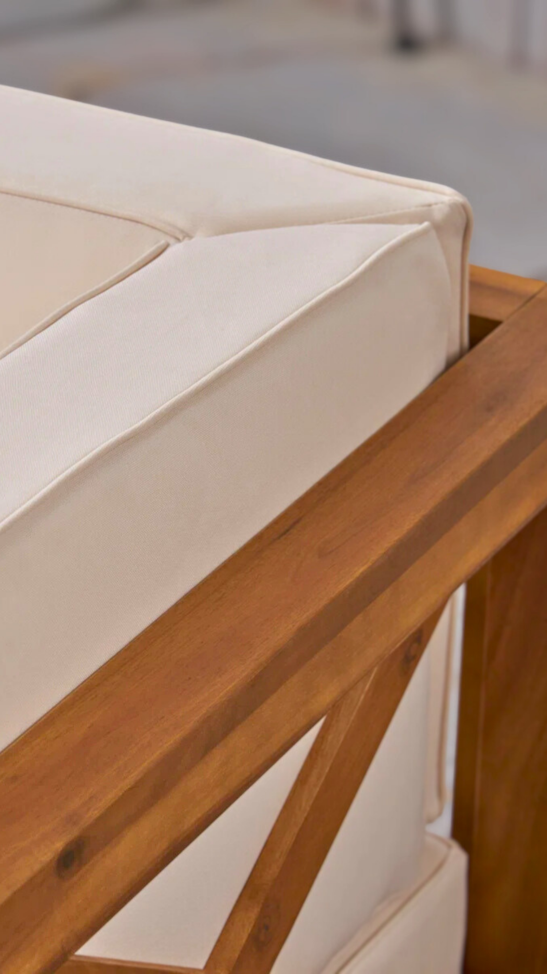 Ahşap Bahçe Mobilyası Modern Ahşap Balkon Bahçe İkili Koltuk 