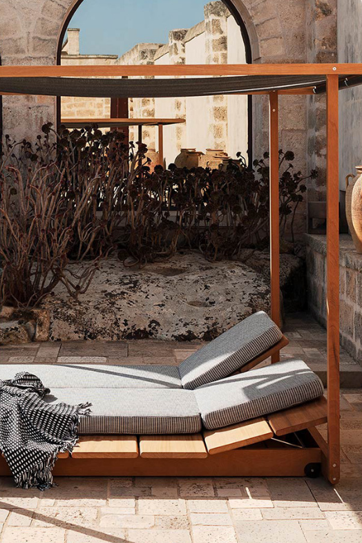 Ahşap Loca Çift Kişilik Şezlong  Ahşap Kamelya Pro Serisi 