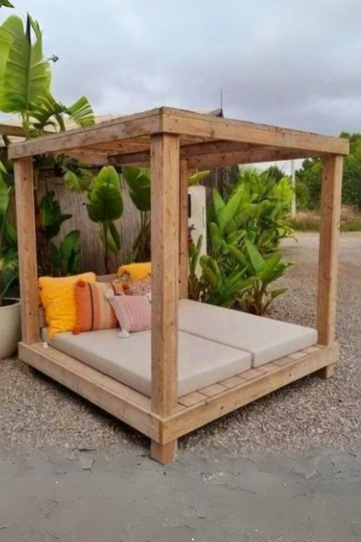 Ahşap Loca Şezlong Bucharest Serisi