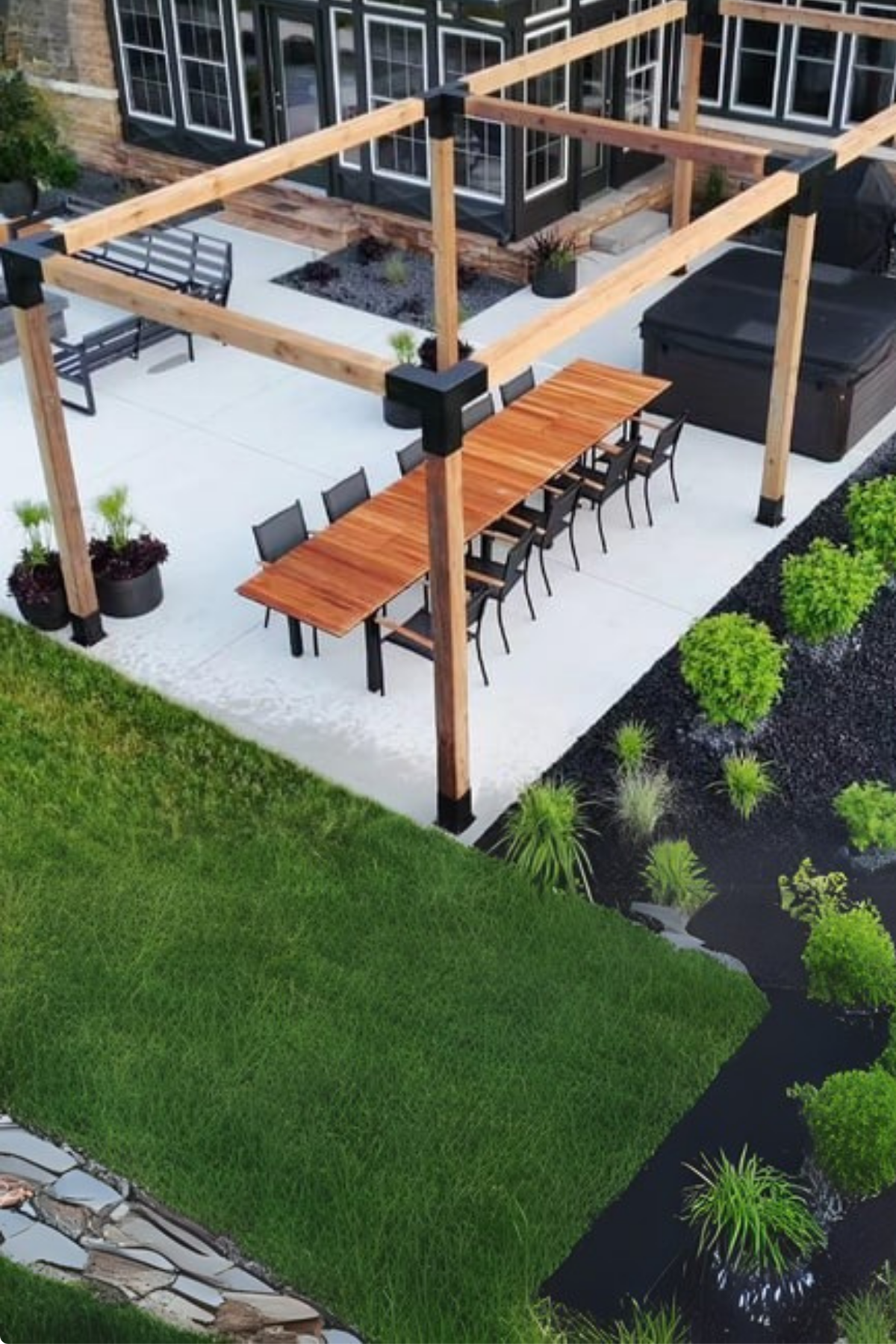 Ahşap Pergole - Bahçe pergole modelleri