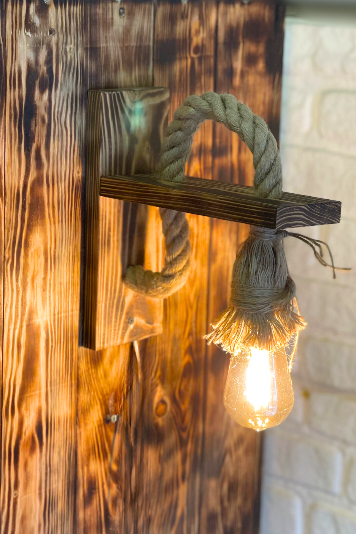 Aplik Ahşap Aplik Duvar Lambası Cafe Restorant Butik Otel Ahşap Aplik Duvar Lambası