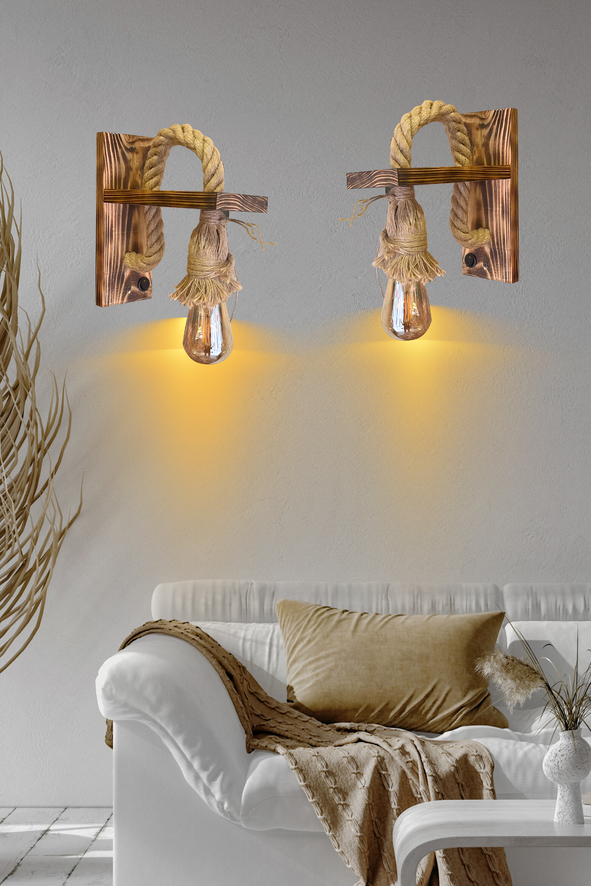 Aplik Ahşap Aplik Duvar Lambası Cafe Restorant Butik Otel Ahşap Aplik Duvar Lambası