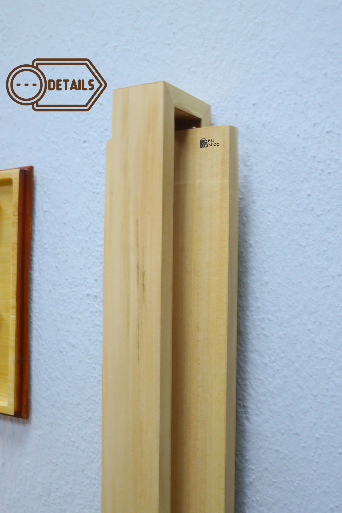 Ahşap aplik lamba 63cm Natural Dekoratif ışık yansıtma Çok Amaçlı Zemin veya Duvar için Gdansk Serisi