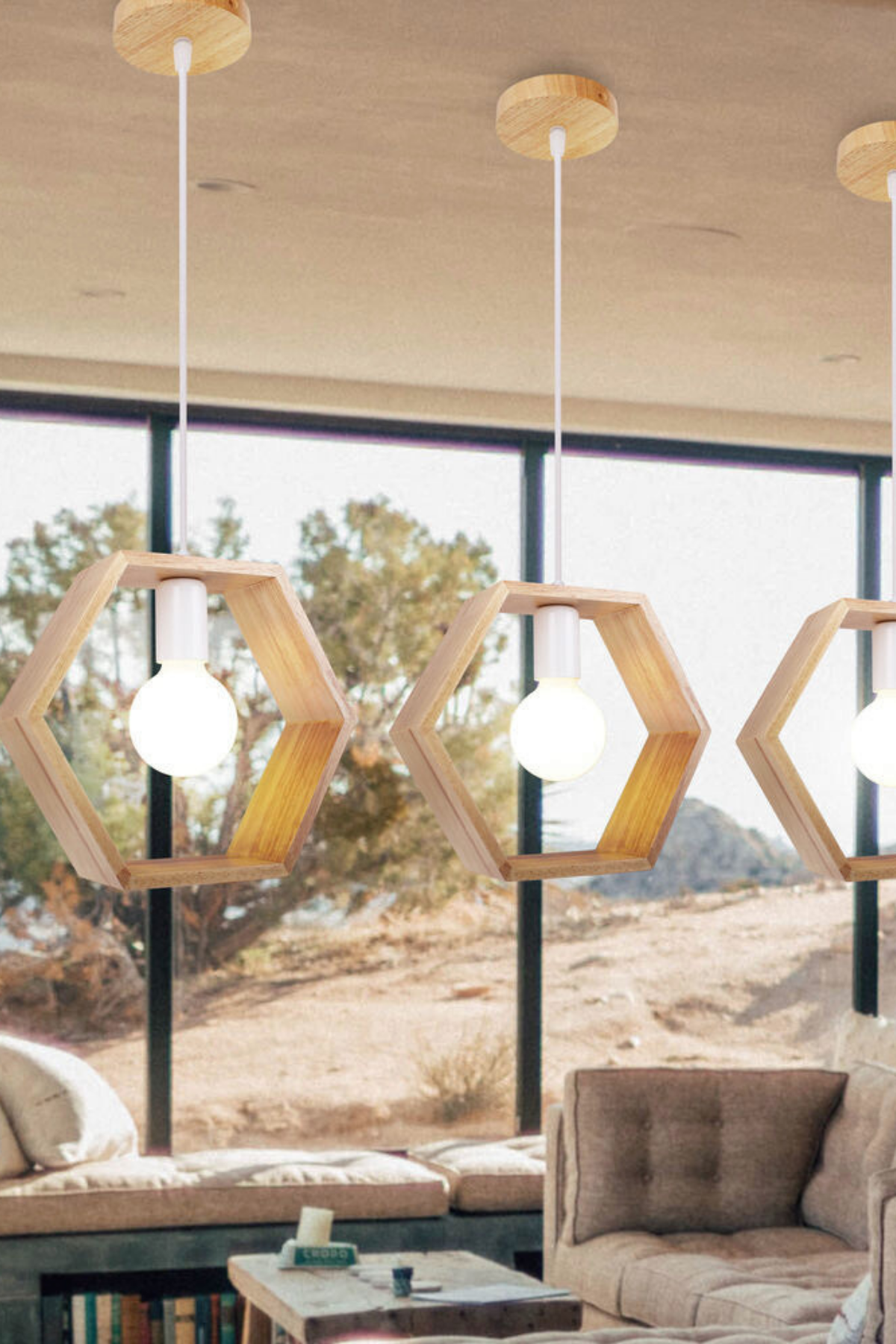 Avize Ahşap Bohem Tasarım İç Aydınlatma Classic Serisi