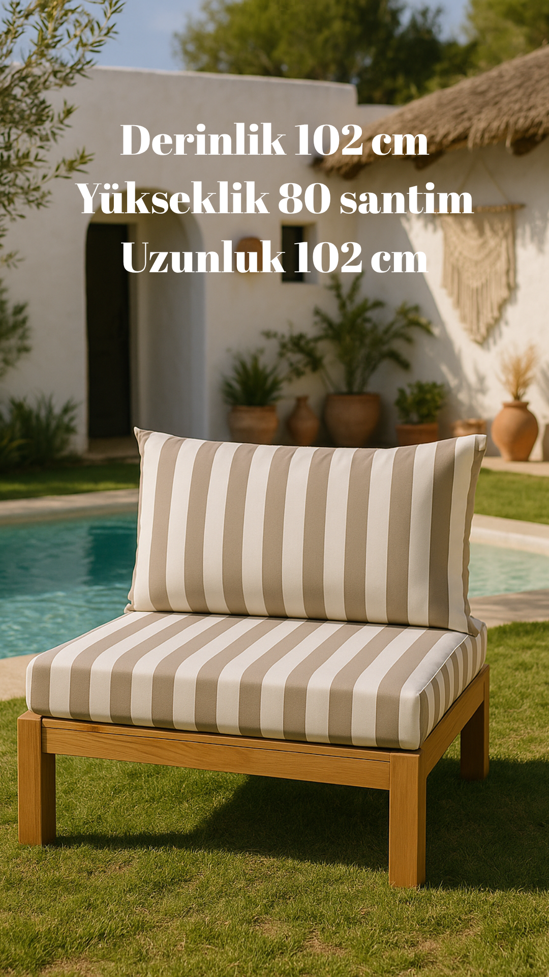 Bahçe mobilyası balkon mobilyası Ahşap Bahçe Takım Tekli Koltuk Perennial modeli