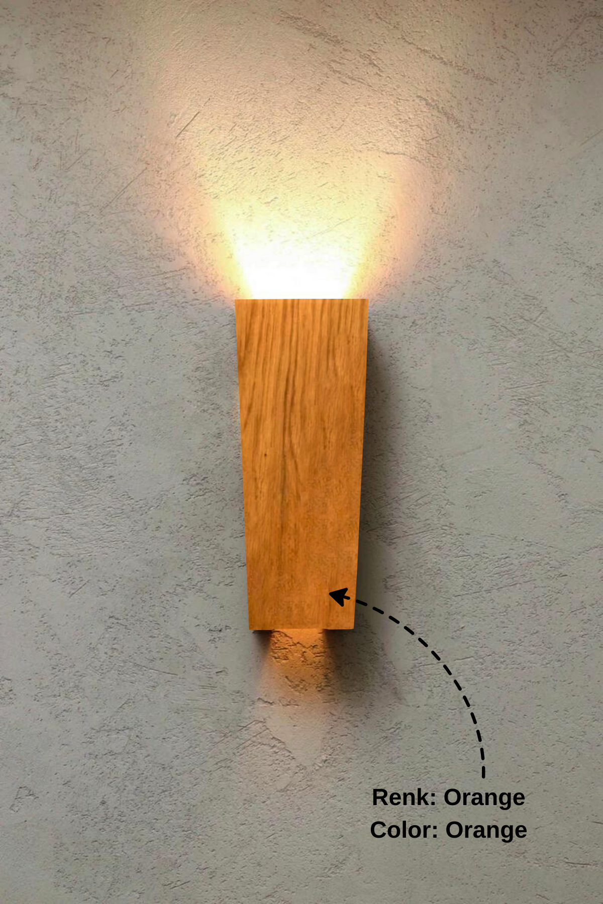 Duvar lambası Aplik Duvar aplikleri Led aplik Rustik duvar aplik Dekoratif duvar aydınlatması Gece lambası BuShop Alaçatı Orange