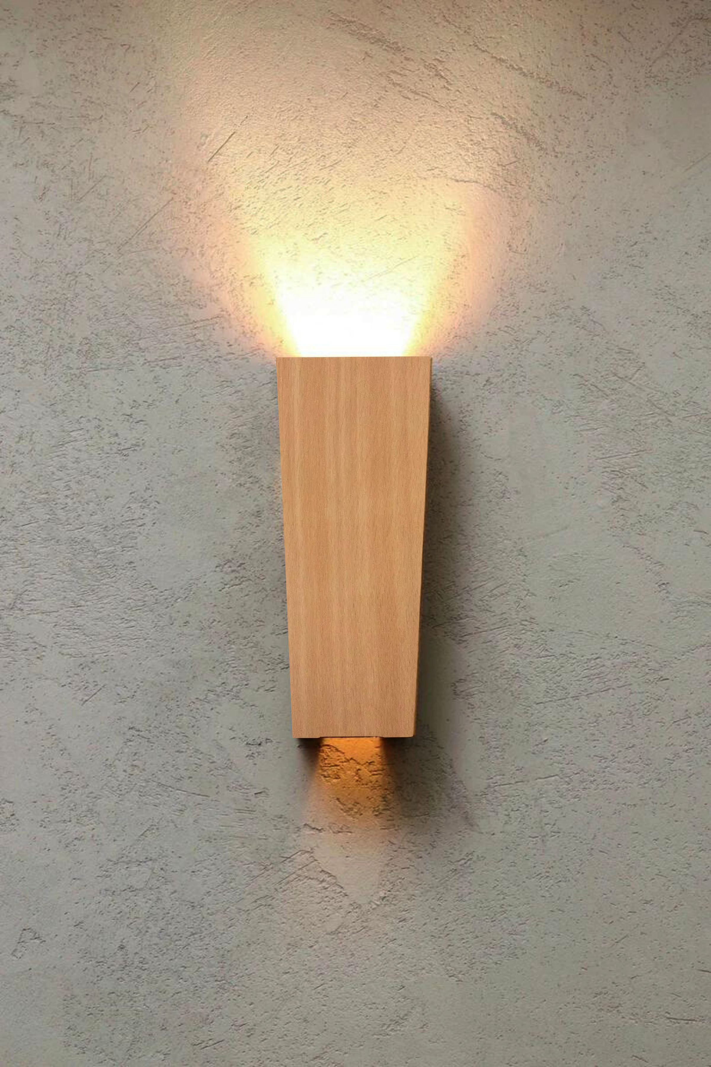 Duvar lambası Aplik Duvar aplikleri Led aplik Rustik duvar aplik Dekoratif duvar aydınlatması Gece lambası BuShop Alaçatı Kayın