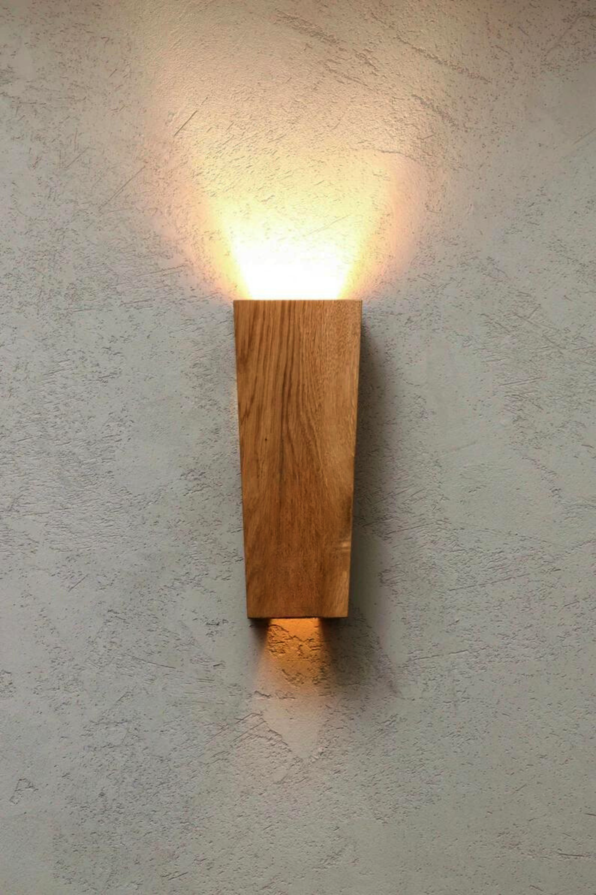 Duvar lambası Aplik Duvar aplikleri Led aplik Rustik duvar aplik Dekoratif duvar aydınlatması Gece lambası BuShop Alaçatı Ceviz