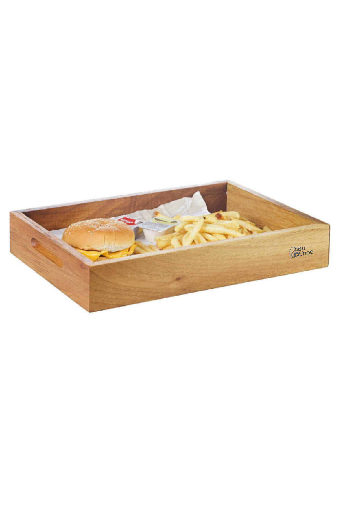 Hamburger Sunum Kasası ahşap hamburger sunumluk ahşap sunumluk