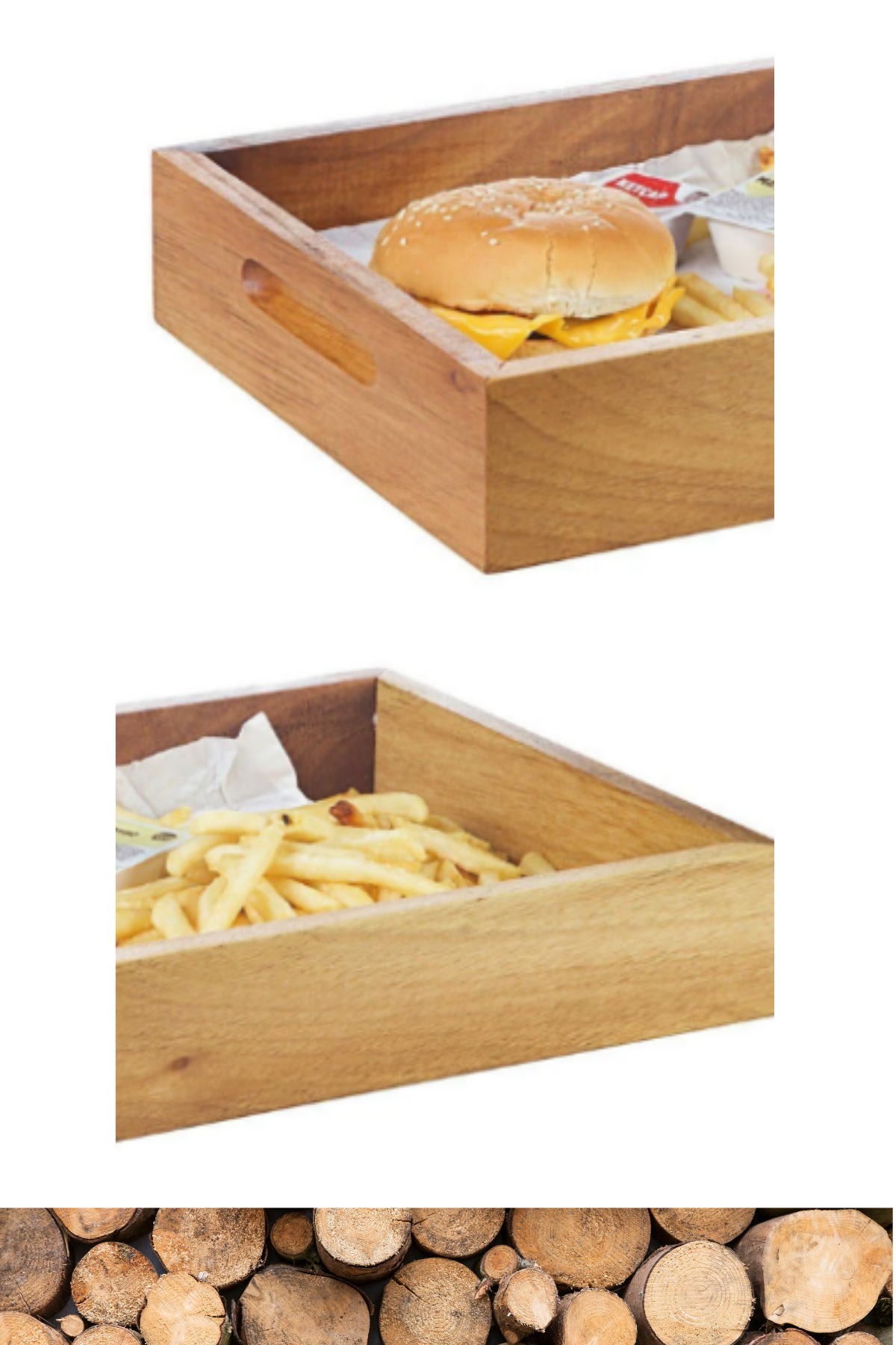 Hamburger Sunum Kasası ahşap hamburger sunumluk ahşap sunumluk