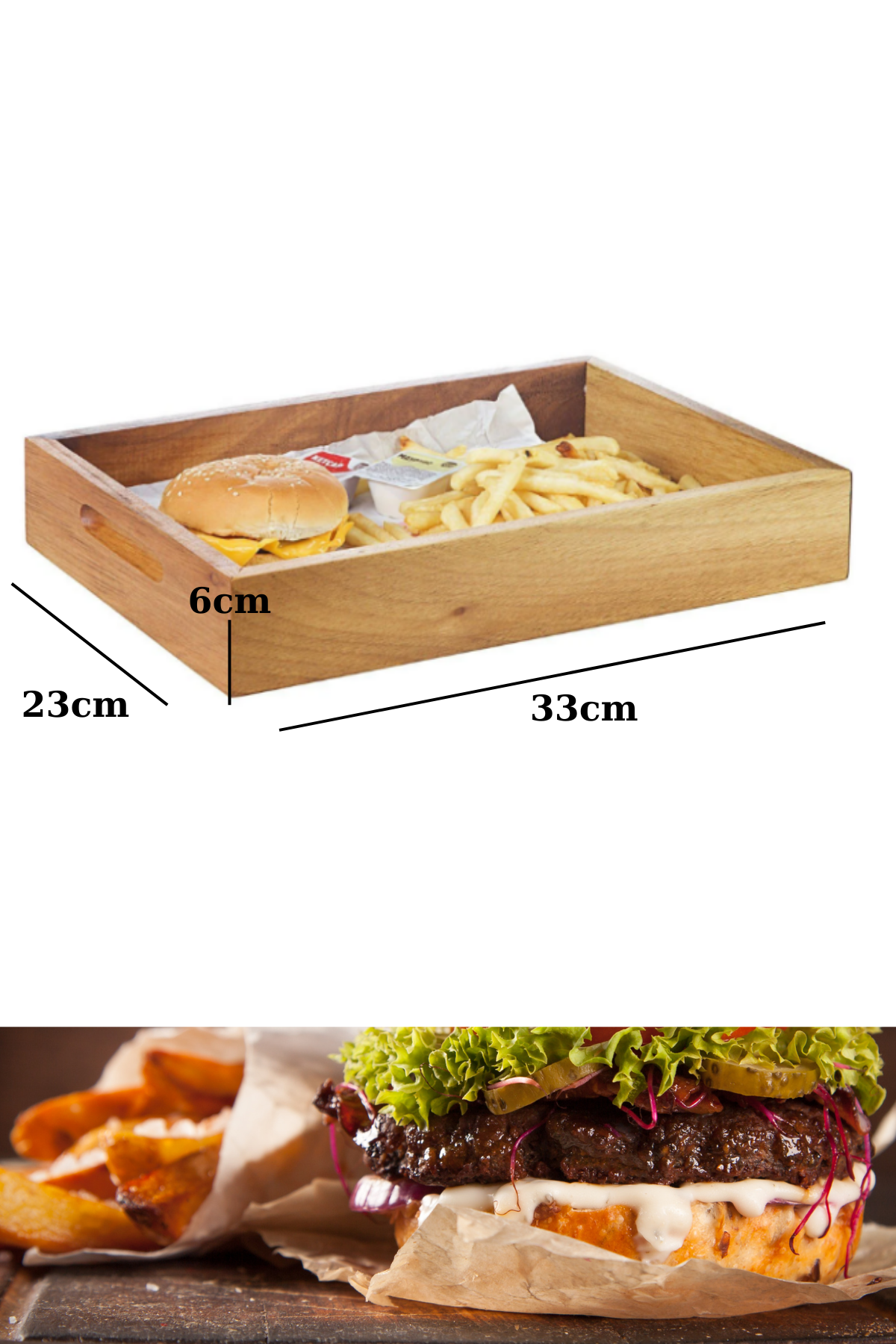 Hamburger Sunum Kasası ahşap hamburger sunumluk ahşap sunumluk