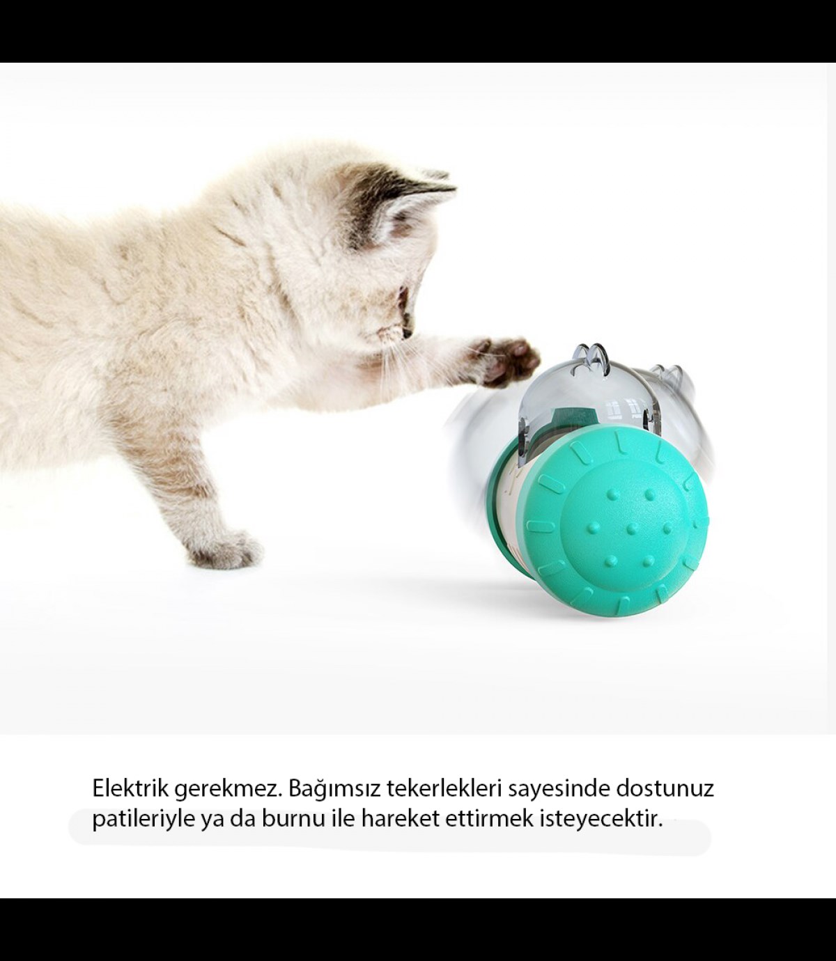 İnteraktif kedi köpek oyuncağı BuShop enerji harcatır  IQ Geliştirir Ödül maması verir  Asla devrilmez 