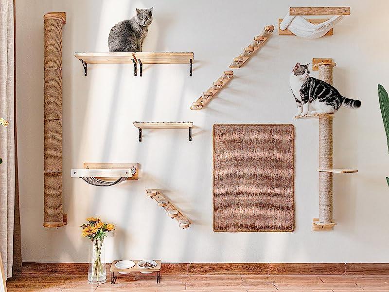 Kedi duvar parkuru Kedi Tırmalama Kedi Parkuru Kedi Evi 12 Parça Patiyol Premium
