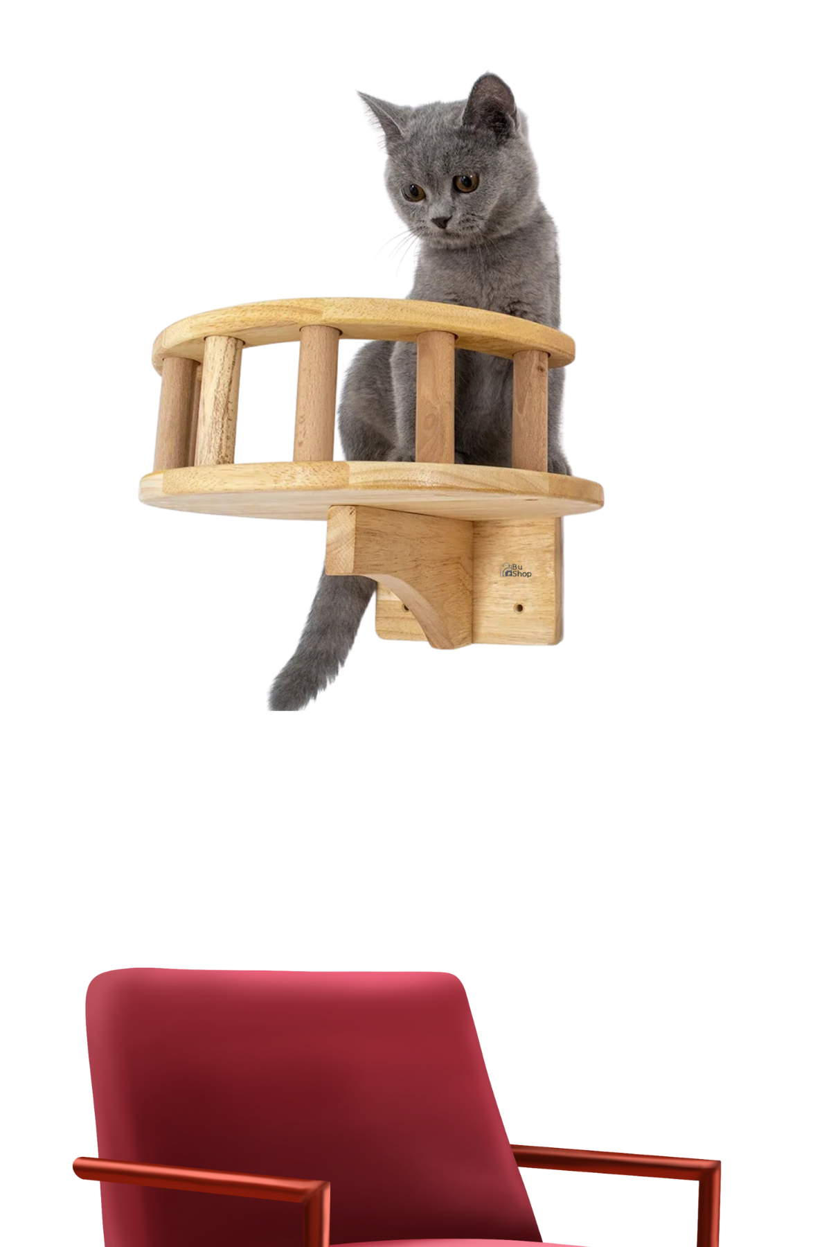 Kedi duvar yatağı Kedi duvar parkuru Kedi duvar rafı Kedi duvar oyun alanı Patiyol 3 parça Hadrian Series