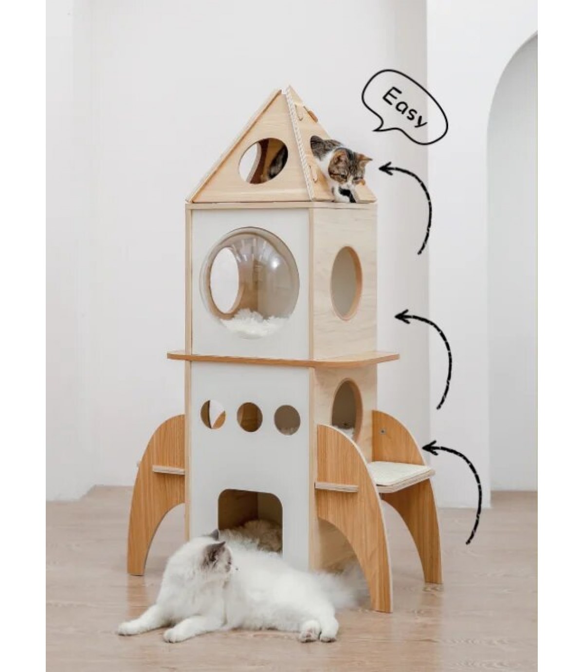 Kedi evi  kulesi kediler için özel bir yaşam alanı BuShop üç katlı kedi evi  Lüx kedi evi  Füze