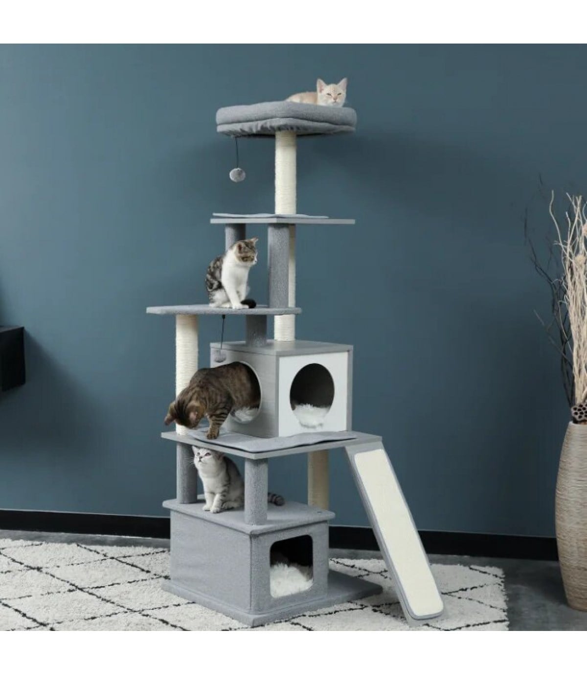 Kedi evi  kulesi kediler için özel bir yaşam alanı BuShop kedi ağacı  Lüx kedi evi Spor