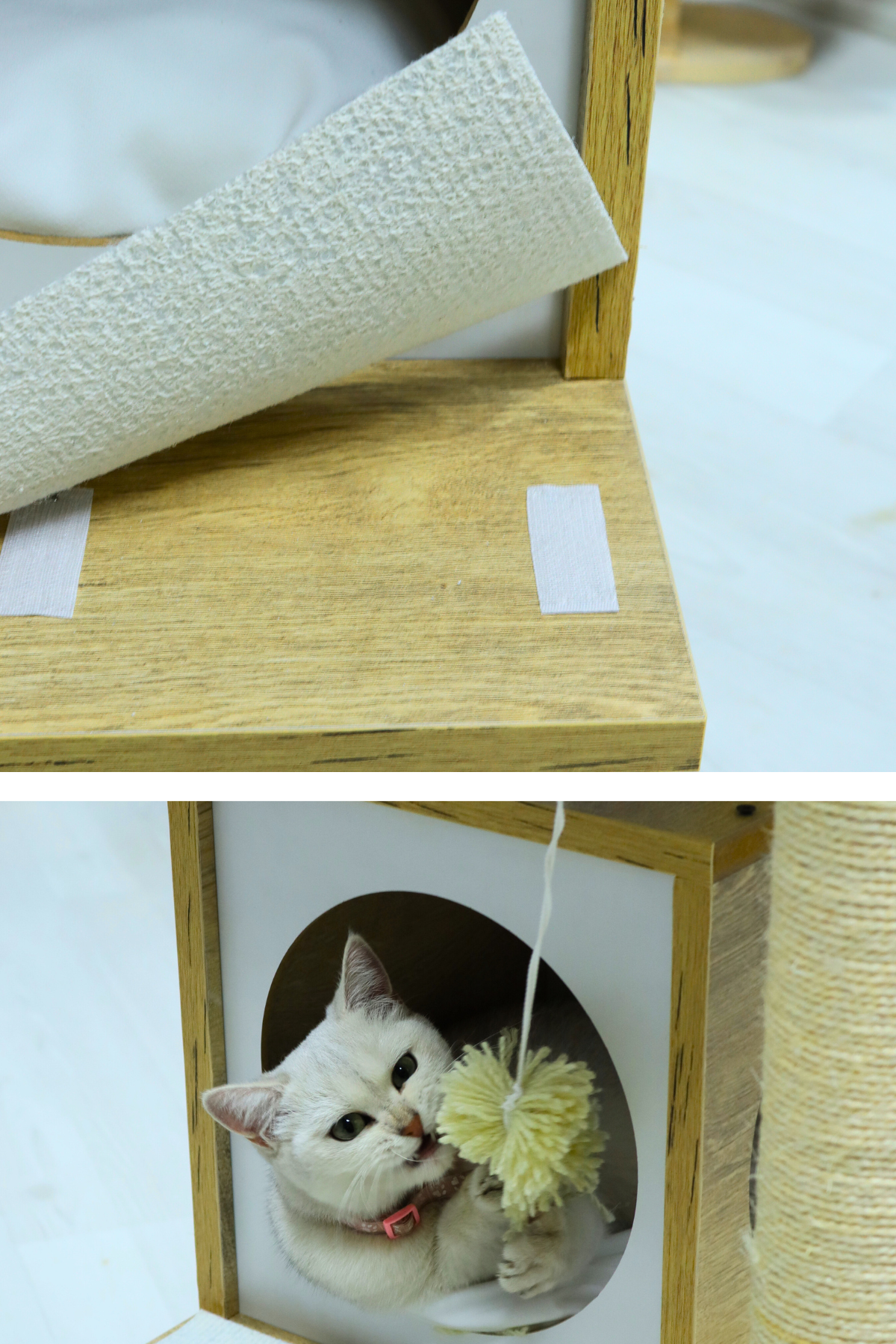 Kedi evi Kedi yatağı Kedi Tırmalama Evi Patiyol Modern Loft Kedi Oyun Evi