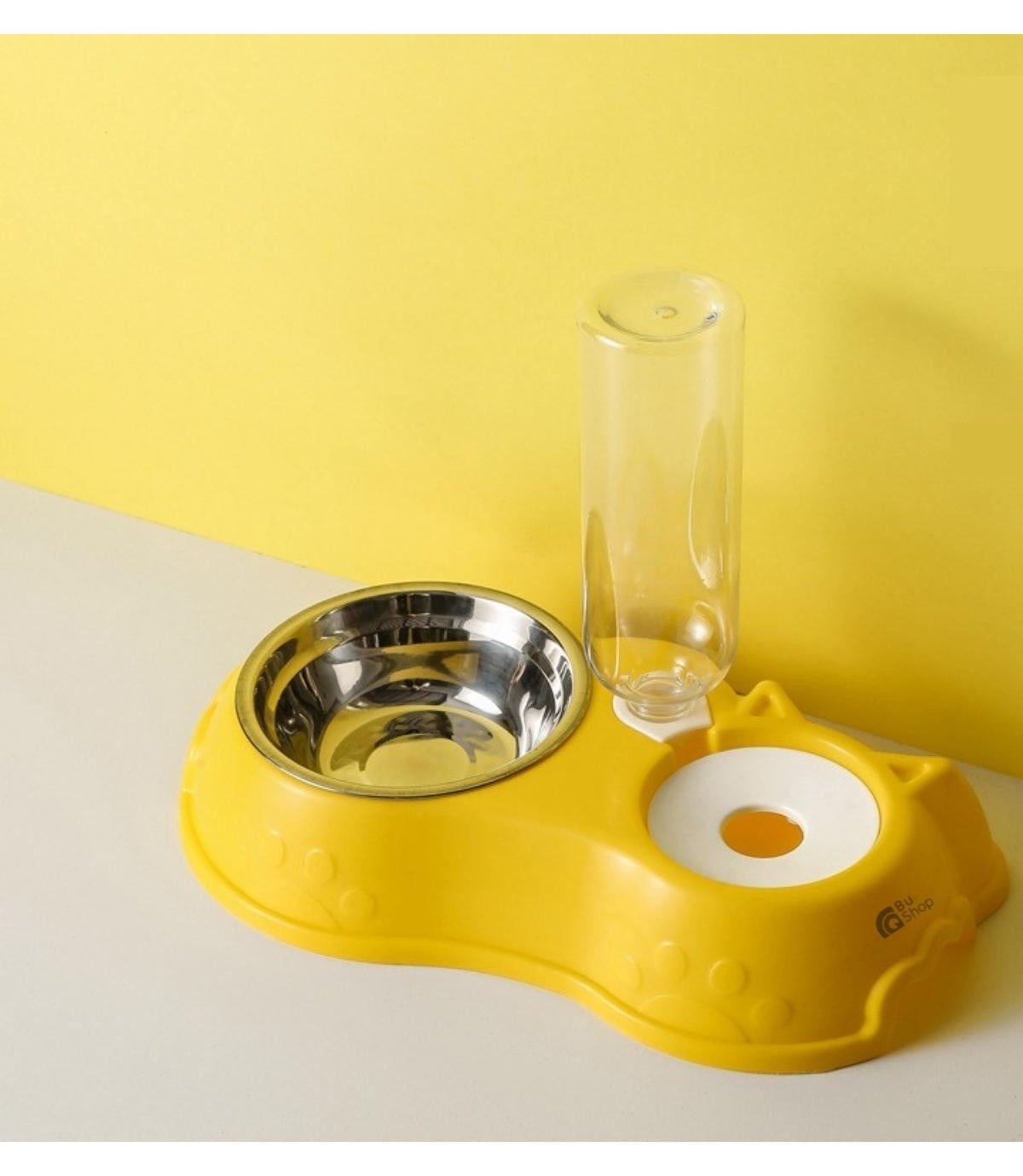 Kedi  Köpek Mama ve Su Kabı  BuShop Otomatik Su Sebili Sarı