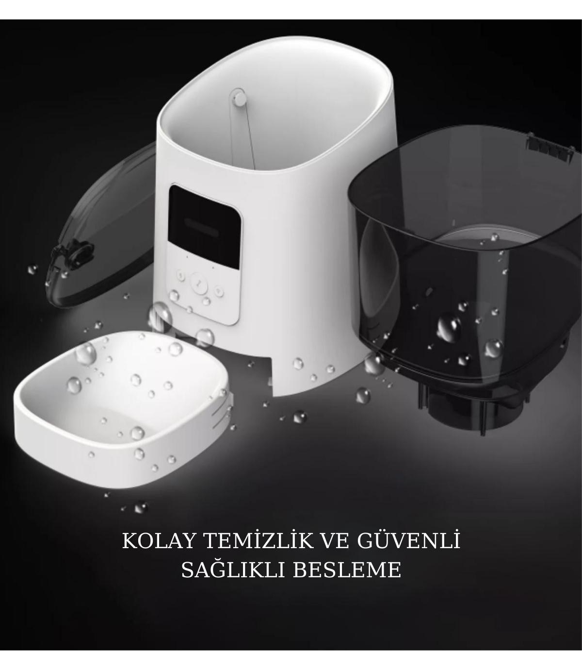 Kedi  Köpek Mama ve Su Kabı  BuShop  Zamanlı Otomatik Beslenme 1080P HD Kamera Telefonla Uyumlu