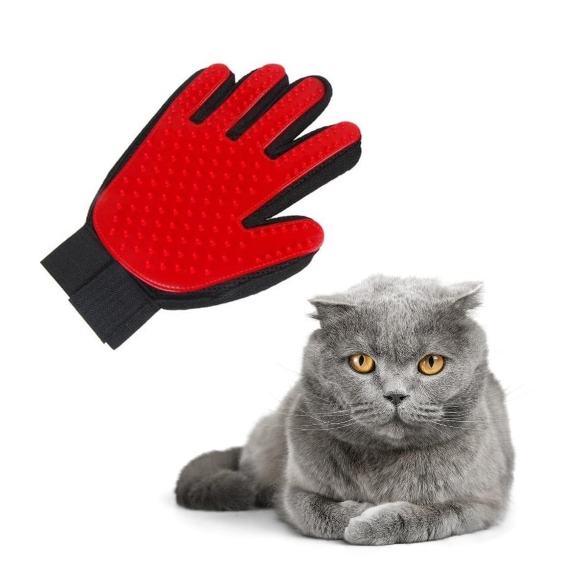 Kedi Köpek Tüy Toplayıcı Eldiven BuShop Evcil Hayvan Dayanıklı Tüy Toplama Eldiveni Kırmızı