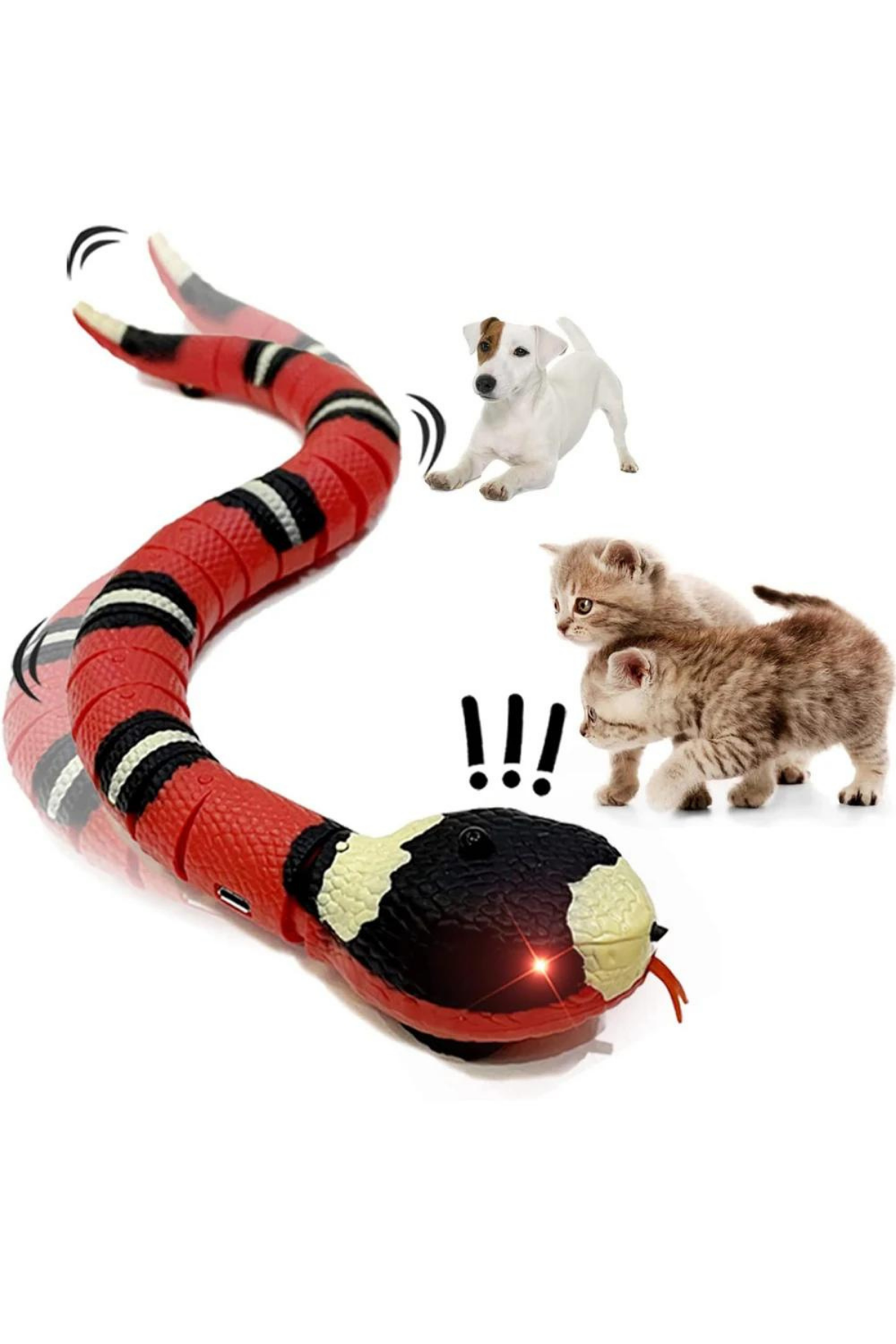 Kedi oyuncak Sensörle Çalışan Şarjlı Ve Hareketli Yılan