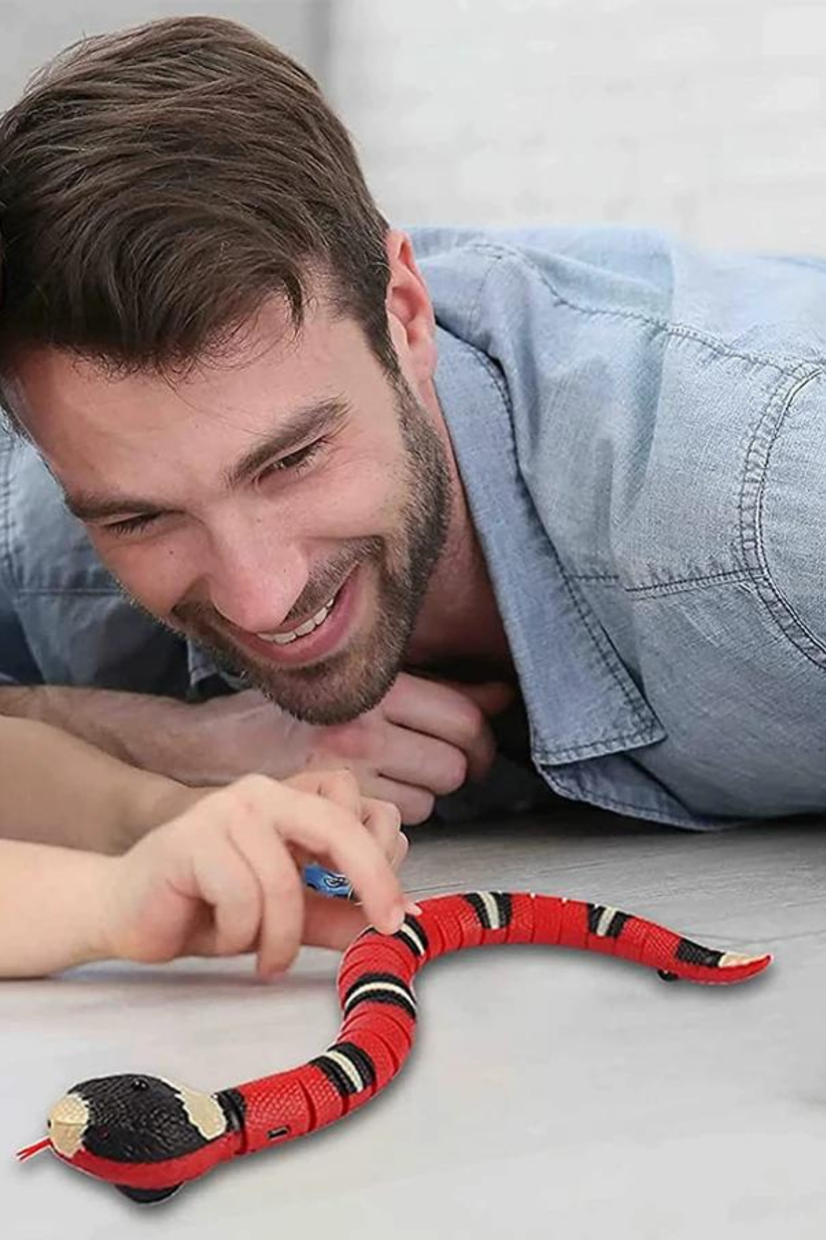 Kedi oyuncak Sensörle Çalışan Şarjlı Ve Hareketli Yılan