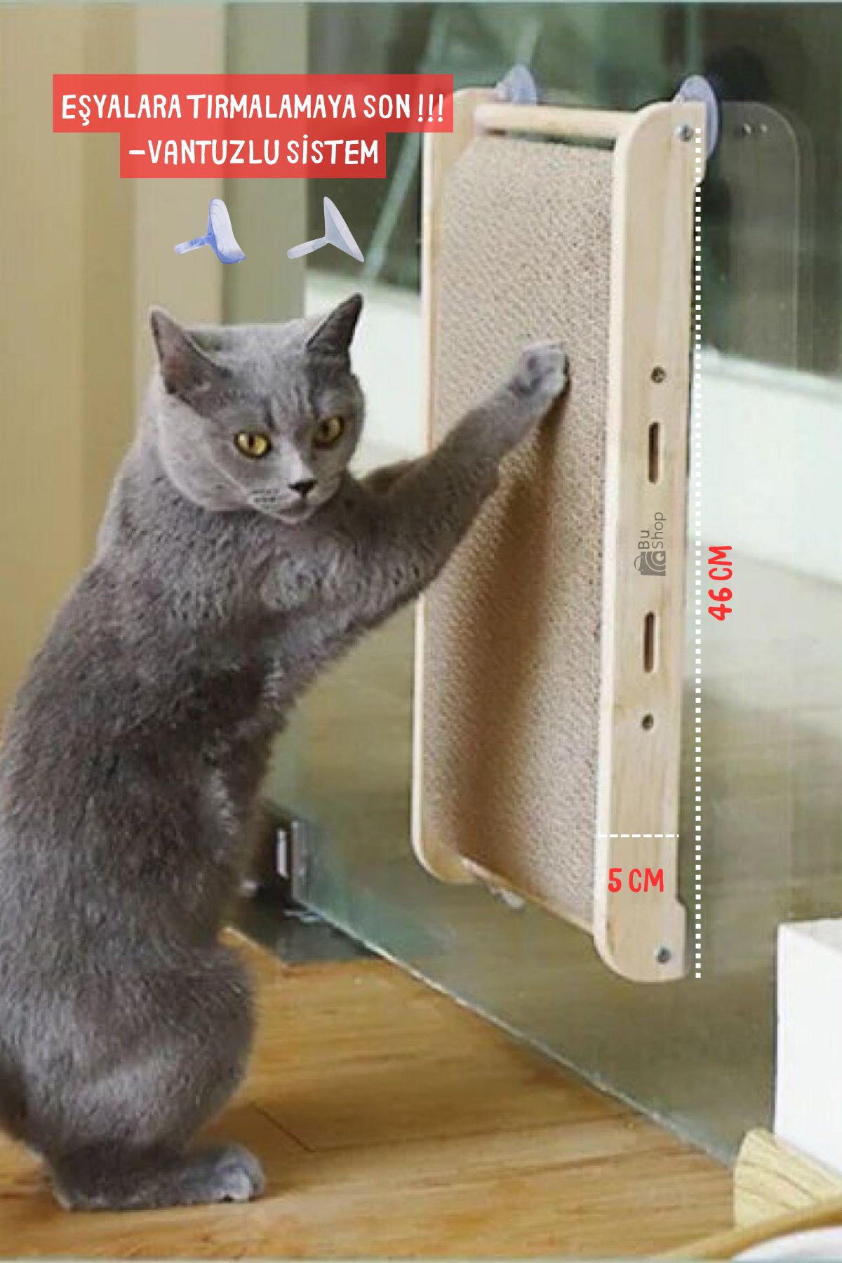 Kedi tırmalama tahtası kedi oyuncak kedi ahşap oyuncak vantuzlu oyuncak kedi kaşıma oyuncağı