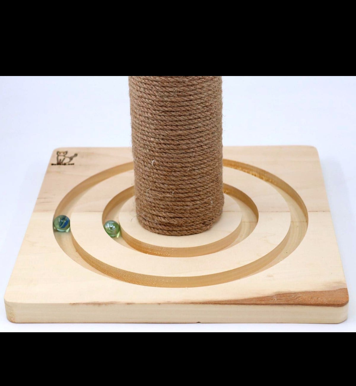 Kedi tırmanma tahtası Kedi tırmalama tahtası  55cm, Doğal Ahşap, Premium Kalite Kahverengi