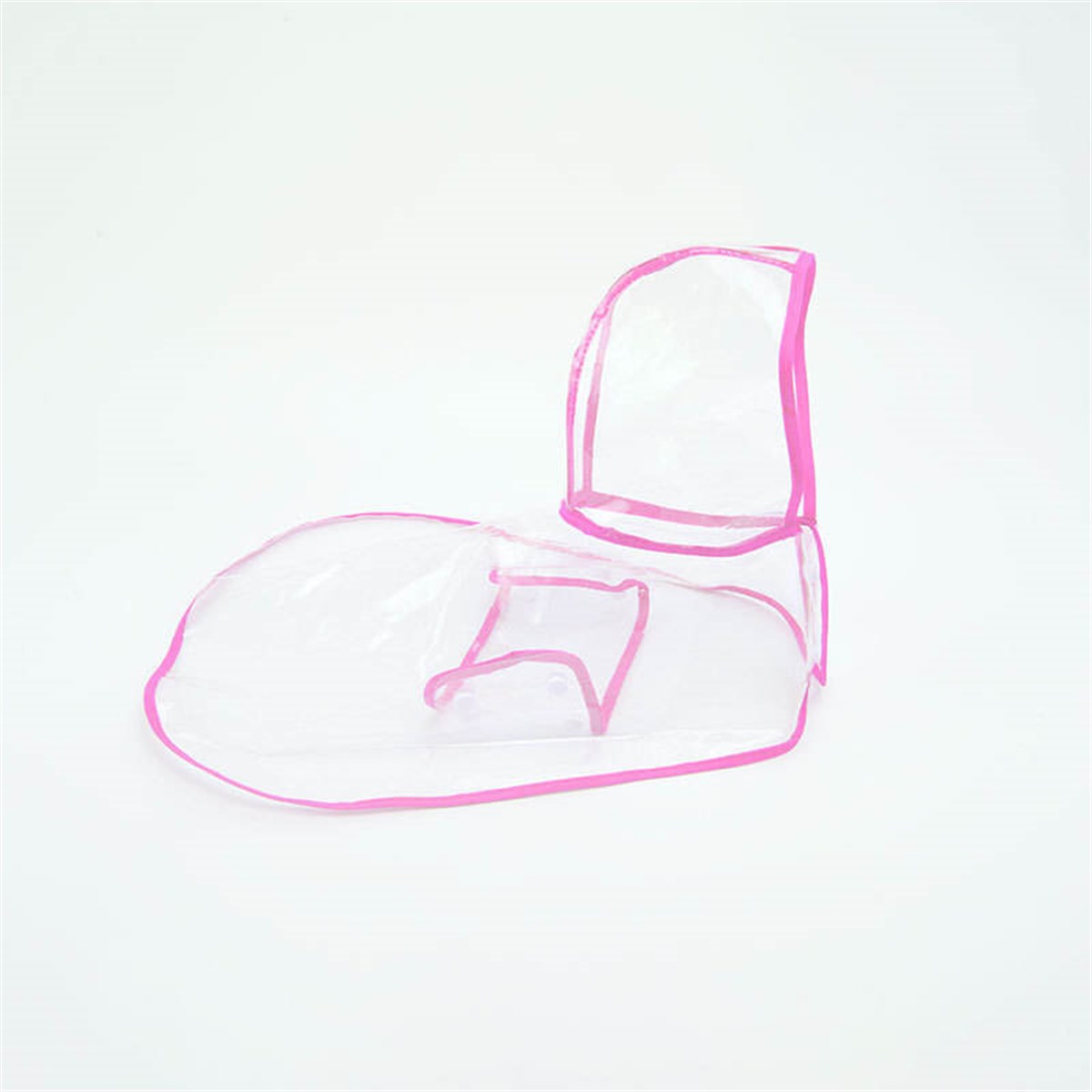 Kediler için şeffaf Yağmurluk Pembe  Medium