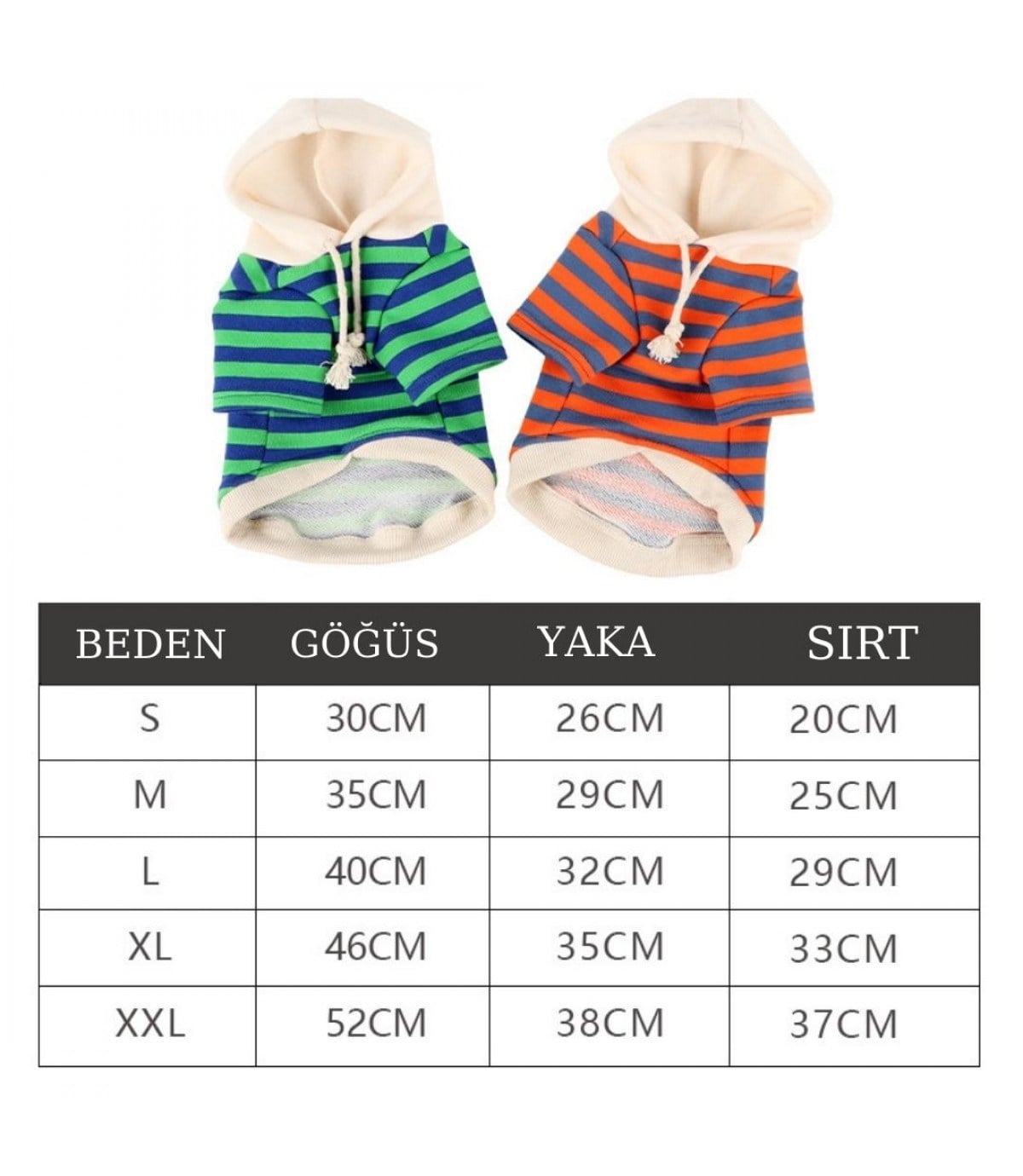 Köpek kıyafeti Kapüşonlu sweat & Lüx Kumaş Small