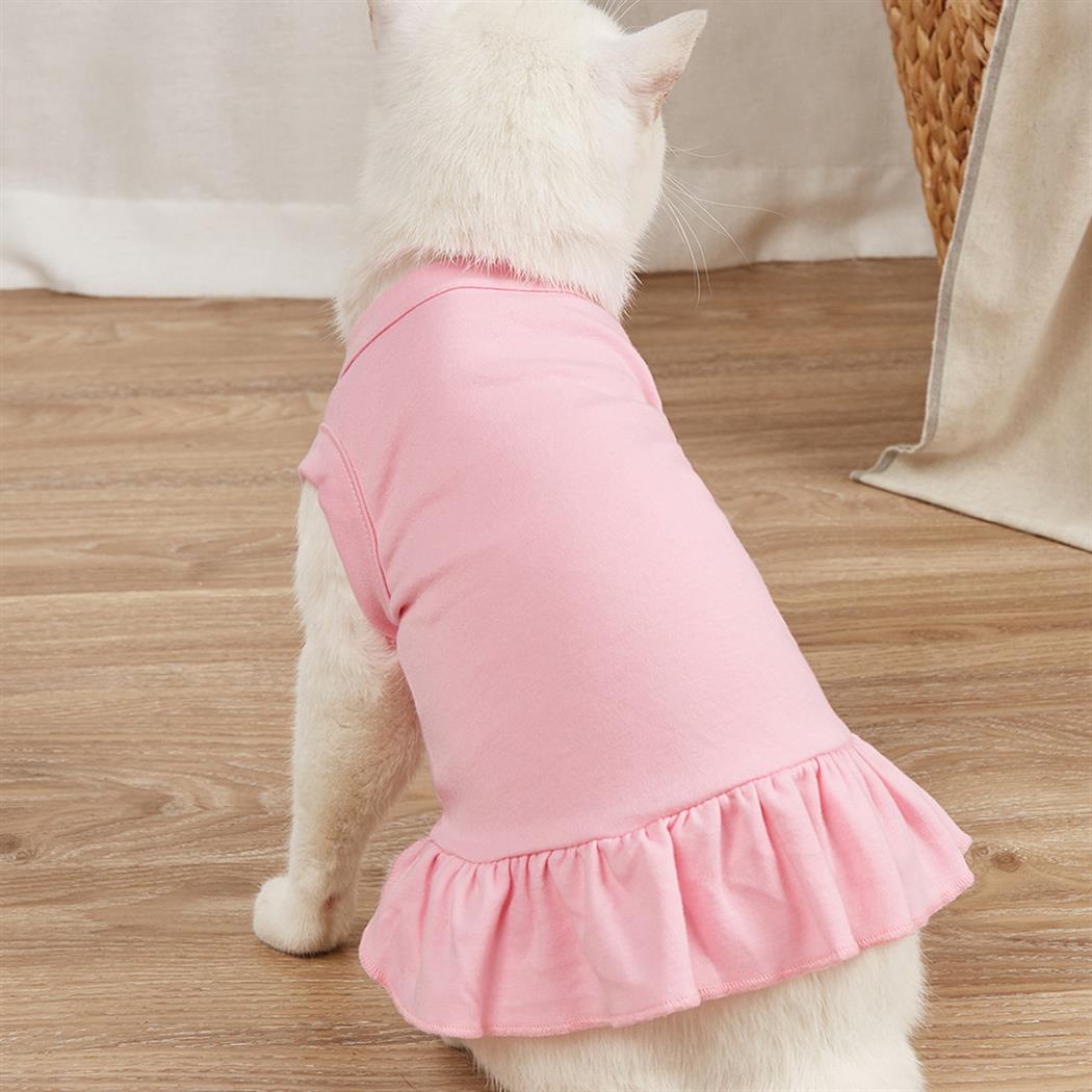 Köpek Kıyafeti ve Elbisesi Kaliteli kumaş Pembe Small