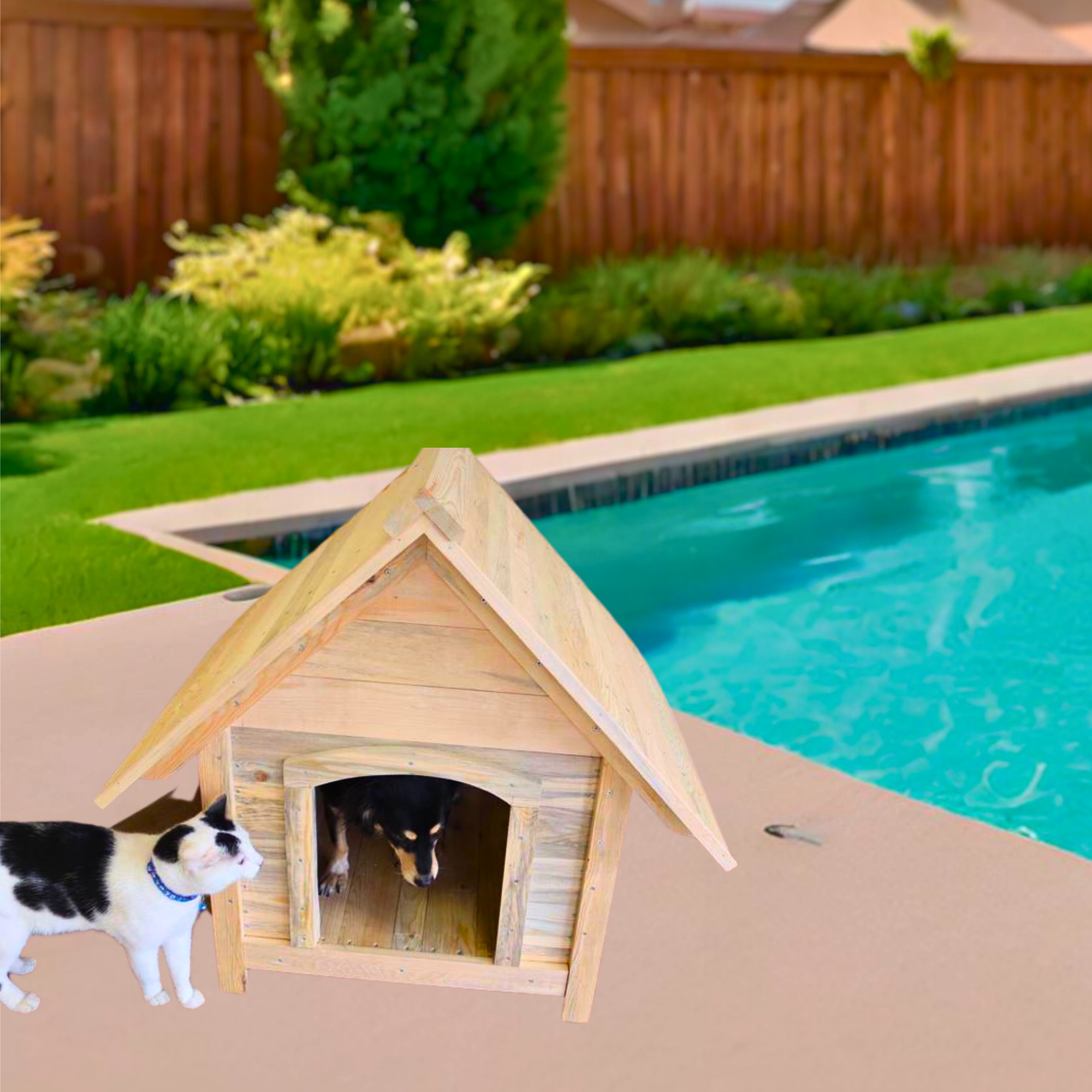 Köpek Kulübesi ve evi pro ahşap ısı yalıtımlı su geçirmez