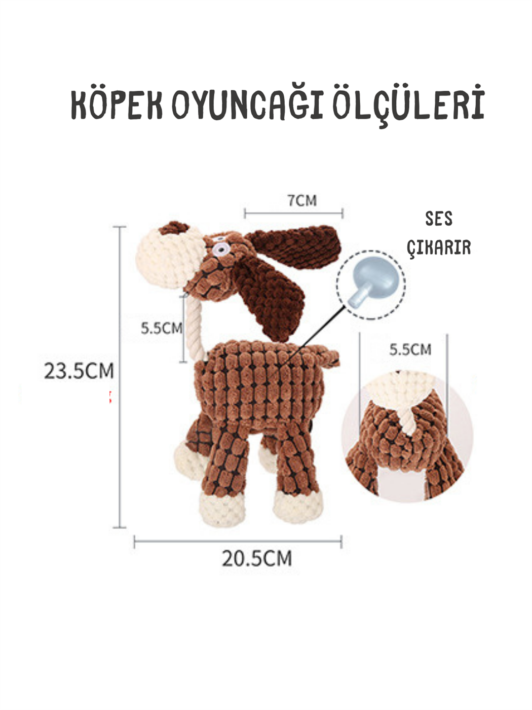 Köpek oyuncağı, köpek çiğneme oyuncak, eğitici köpek oyuncak ve Sağlam yapı-kaliteli ip- gri donkey modeli 