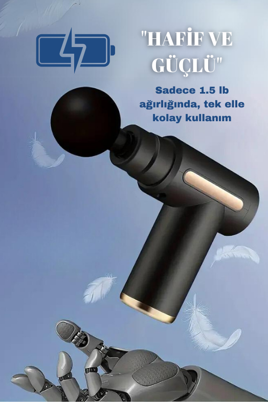 Masaj aleti boyun masaj aleti sırt masaj aleti masaj tabancası  usb şarj edilebilir 4 başlık