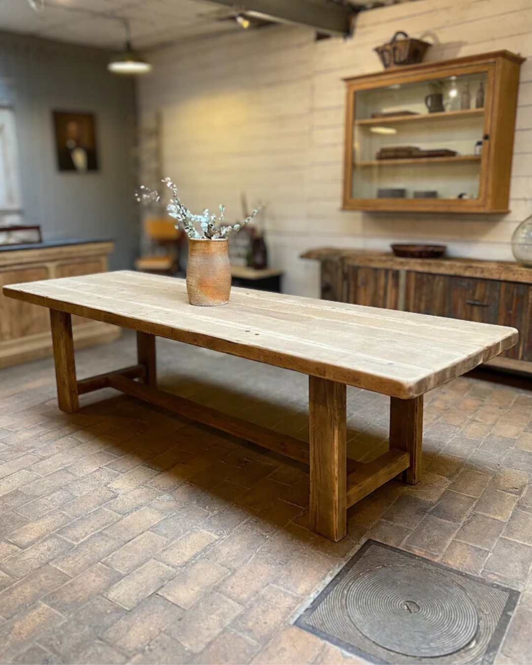 Masif Ahşap Yemek Masası Kütük Yemek Masası 6 Kişilik Natura Elegance