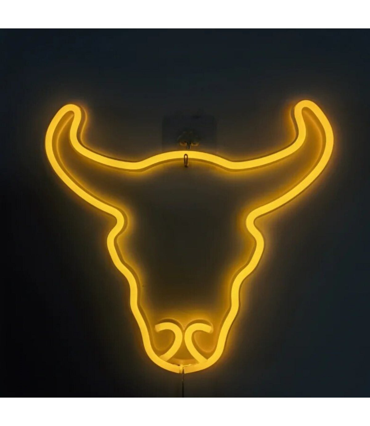 Neon led ışık boğa, et temalı duvar süsü,dekor, tabelası, kasap ,restoran neon led, sahne dekor