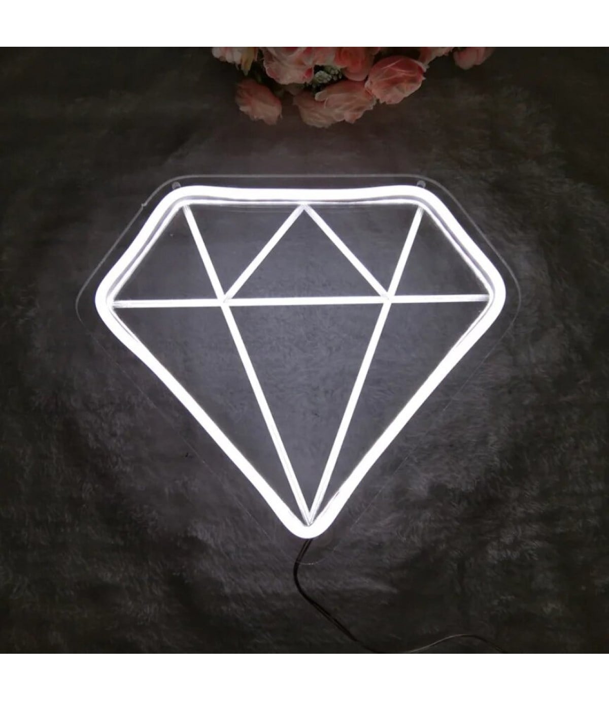 Neon led ışık,elmas temalı duvar süsü, neon led tabela neon Parti, Ev, Hediye, Gece lambası