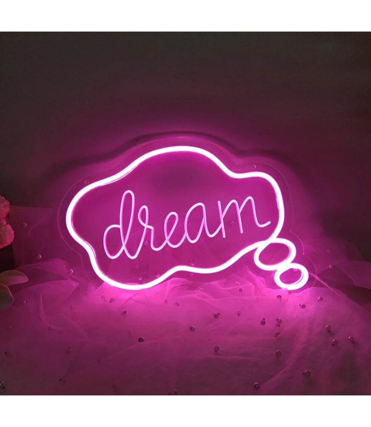 Neon led ışık,hayal temalı duvar süsü,hediye, tabelası, kişiye özel yazı ve neon rengi seçilebilir.