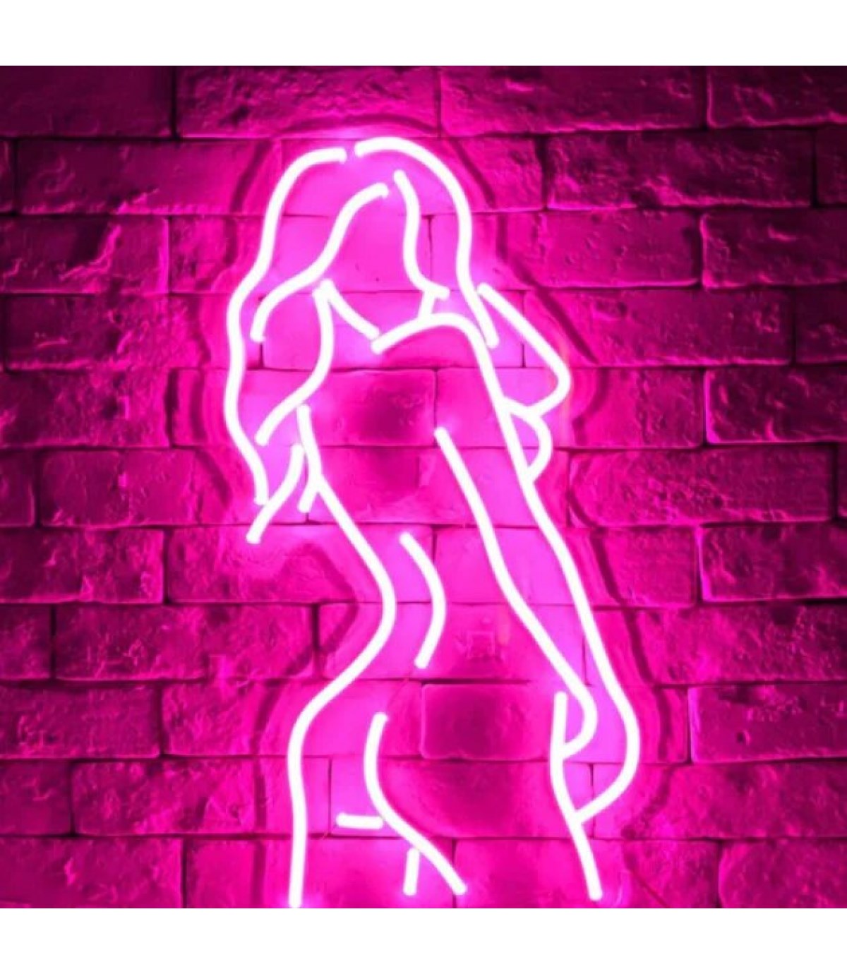 Neon led kadın, kız temalı ışıklı duvar süsleri, led neon pano,dekorasyon odası, Bar, gece clup