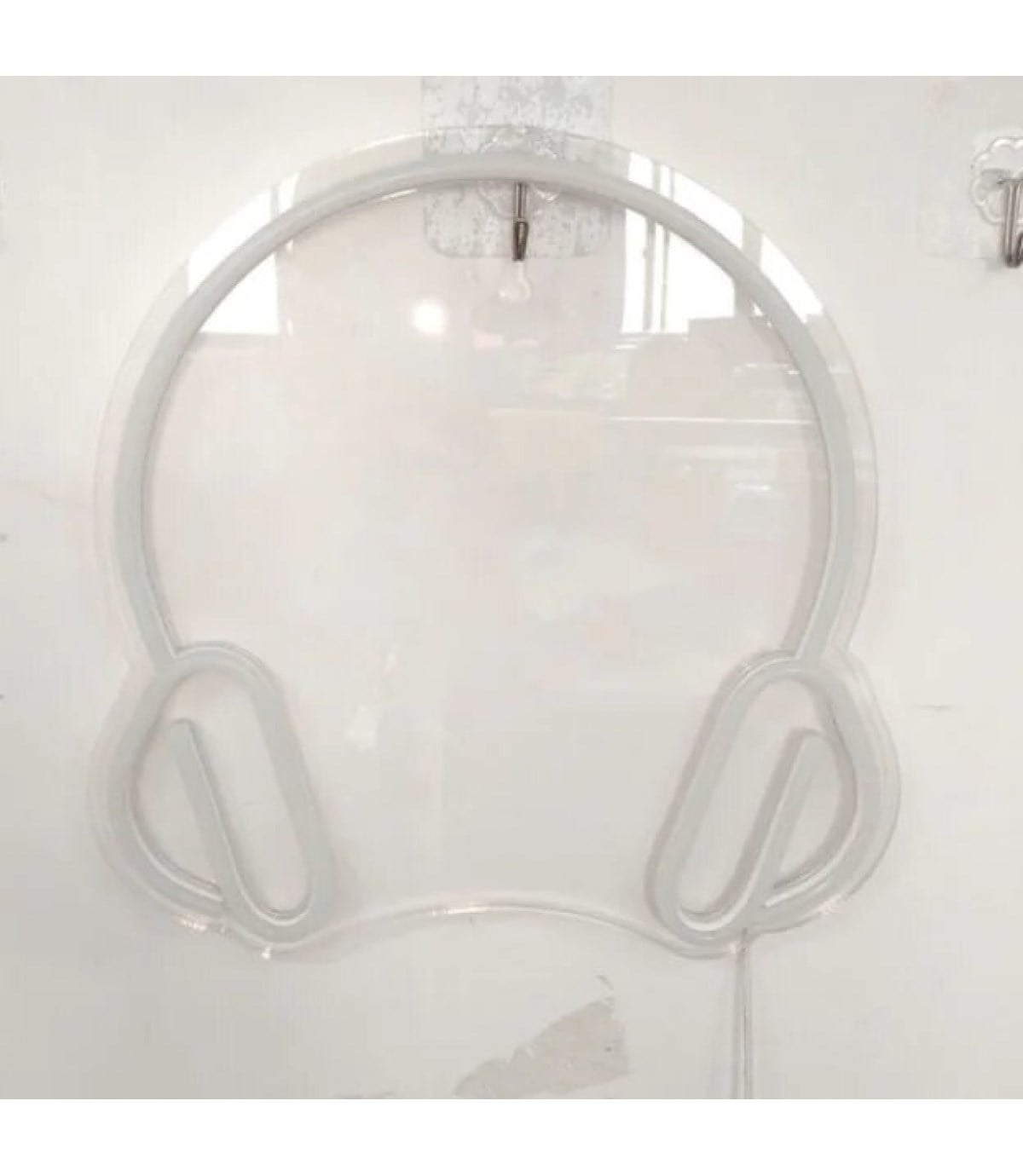 Neon led müzik, kulaklık temalı duvar süsleri, led neon pano rap, kafe,bar, clup neon duvar dekoru