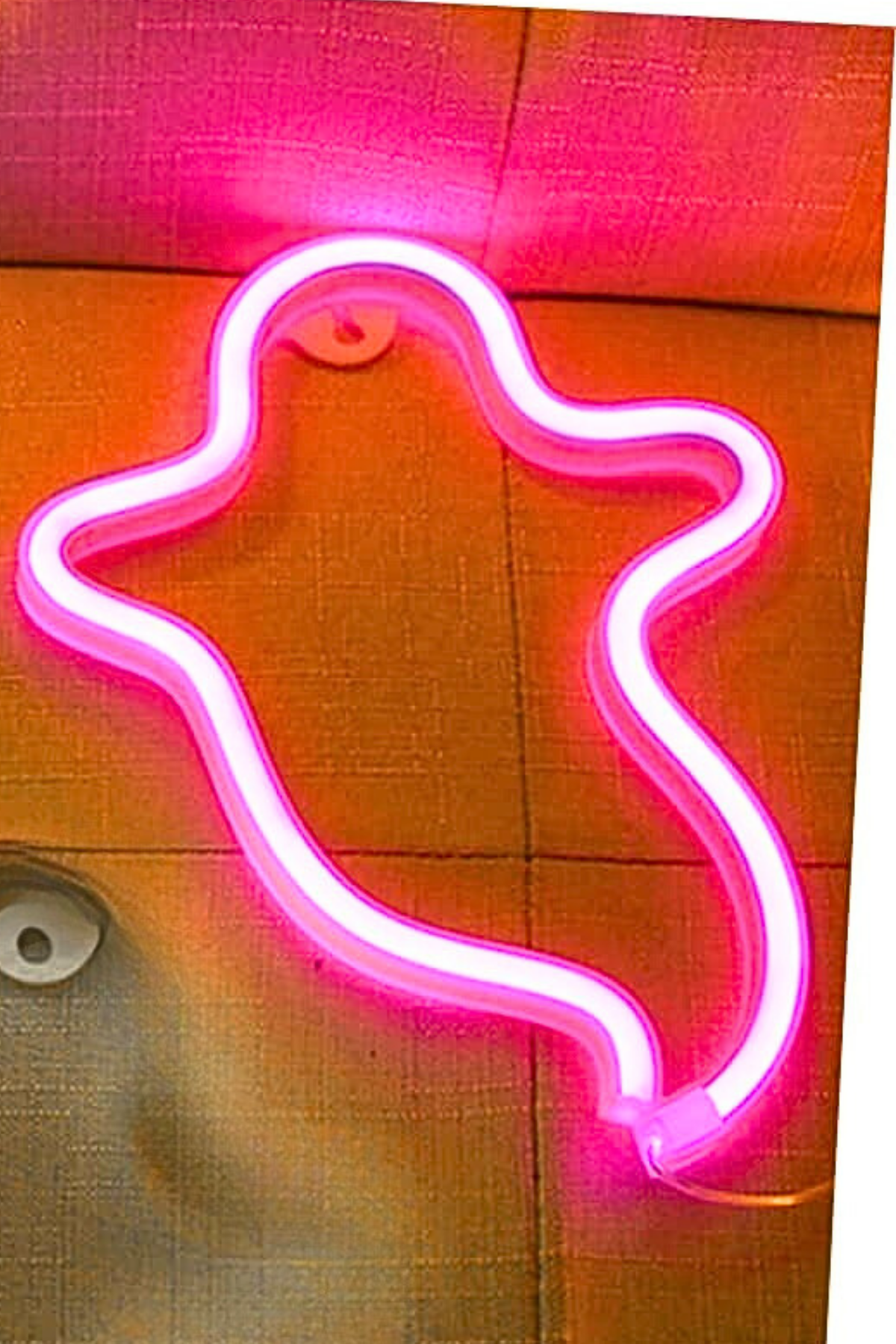 Neon led tabela Hayalet, Halloweentemalı duvar , Doğum günü, dekorasyon odası, Ev, Parti, Pembe