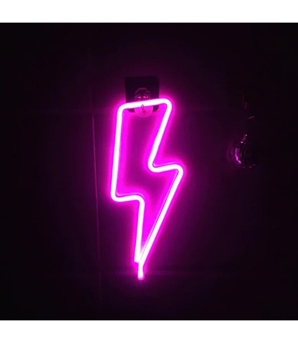 Neon led yıldırım, şimşek temalı duvar askılı, neon led tabela Doğum günü, Ev, Parti, çocuk odası