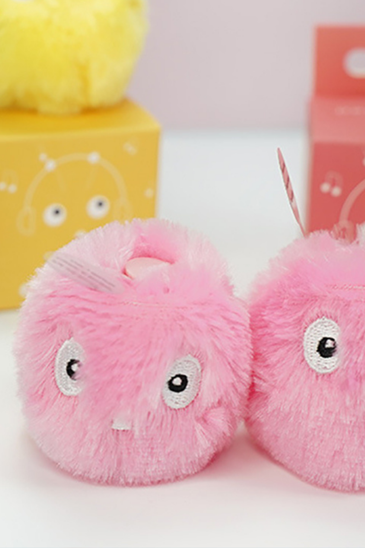 Peluş kedi oyuncak İnteraktif kedi oyuncağı Gerçek Kuş Sesli - Pembe
