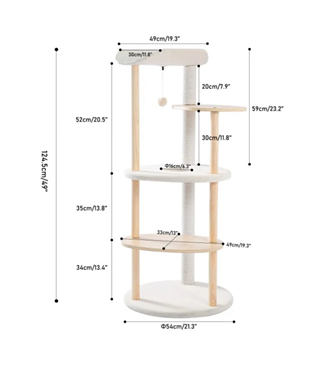 Kedi tırmalama evi, Kedi yuvası, Kedi oyuncak, Kedi yatağı, Kedi evi, Kedi tırmalama BuShop Santorini Serisi