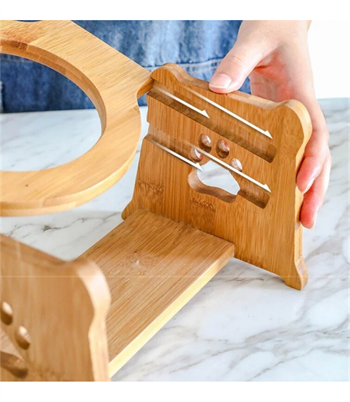 Kedi Köpek Mama Ve Su Kabı  İki Hazneli BuShop Estetik Ahşap tasarım  Yüksek Kalite  Doğal Badem