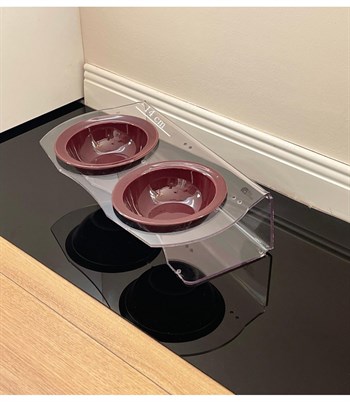 Kedİ Köpek Mama ve Su Kabı  İkili Seramik BuShop Bordo Kase Yeni Nesil  Akirlik  Casper Serisi