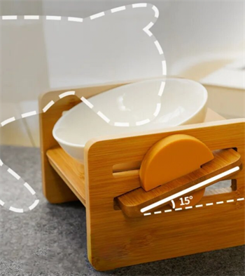 Kedi Köpek Mama Ve Su Kabı İkili Kase Hediyeli BuShop Gerçek Ahşap Kaydırmaz  Pamuk