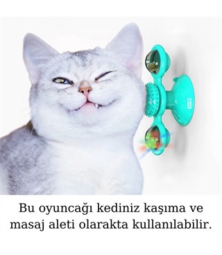 Kedi Oyuncağı  Dönebilen Fırıldak   Masaj Başlığı  Diş Temizleme  Iq Geliştirici BuShop