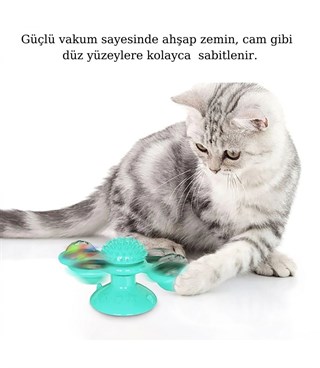 Kedi Oyuncağı  Dönebilen Fırıldak   Masaj Başlığı  Diş Temizleme  Iq Geliştirici BuShop