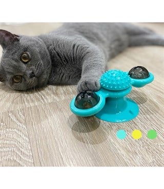  Kedi Oyuncağı  Dönebilen Fırıldak   Masaj Başlığı  Diş Temizleme  Iq Geliştirici BuShop